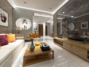 新中式风格-客厅效果